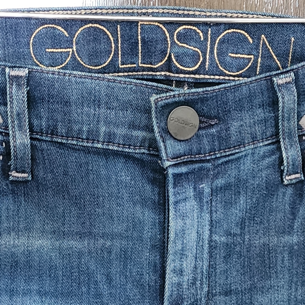Goldsign Mid-Rise Dark Wash Stretch Lure
